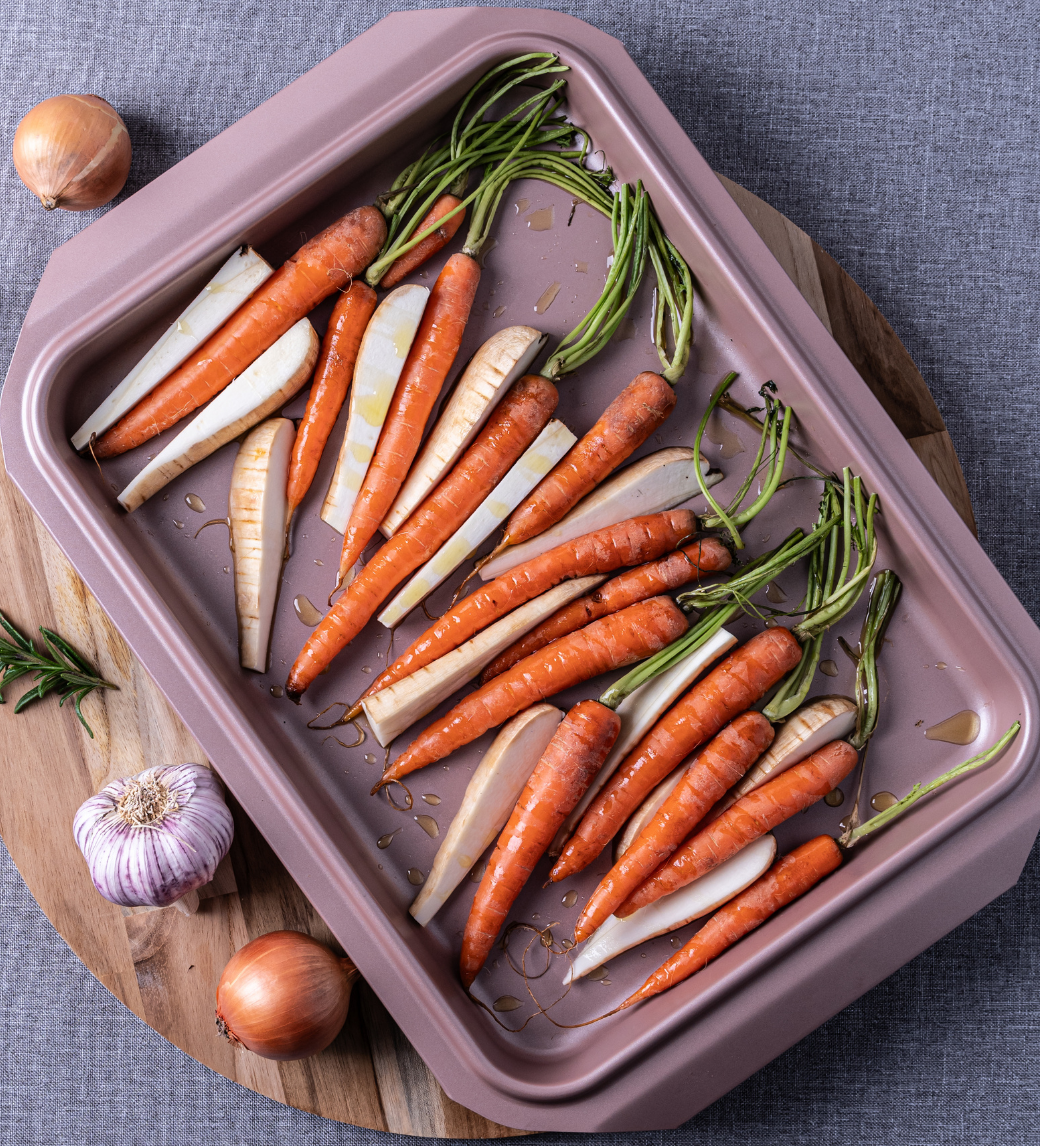 Rose Gold Roasting Tray with Lid